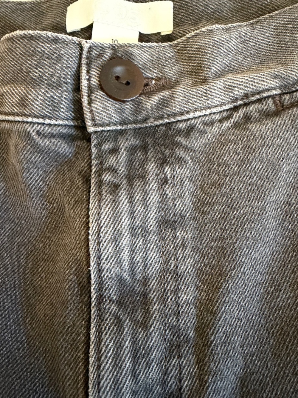 NWOT COS Cropped Wide Leg Denim Pants Brown Size 10 - Picture 7 of 13